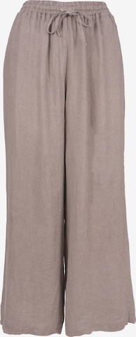 Wide Leg Pantalon 'Perla ' Seasons of April en marron : devant