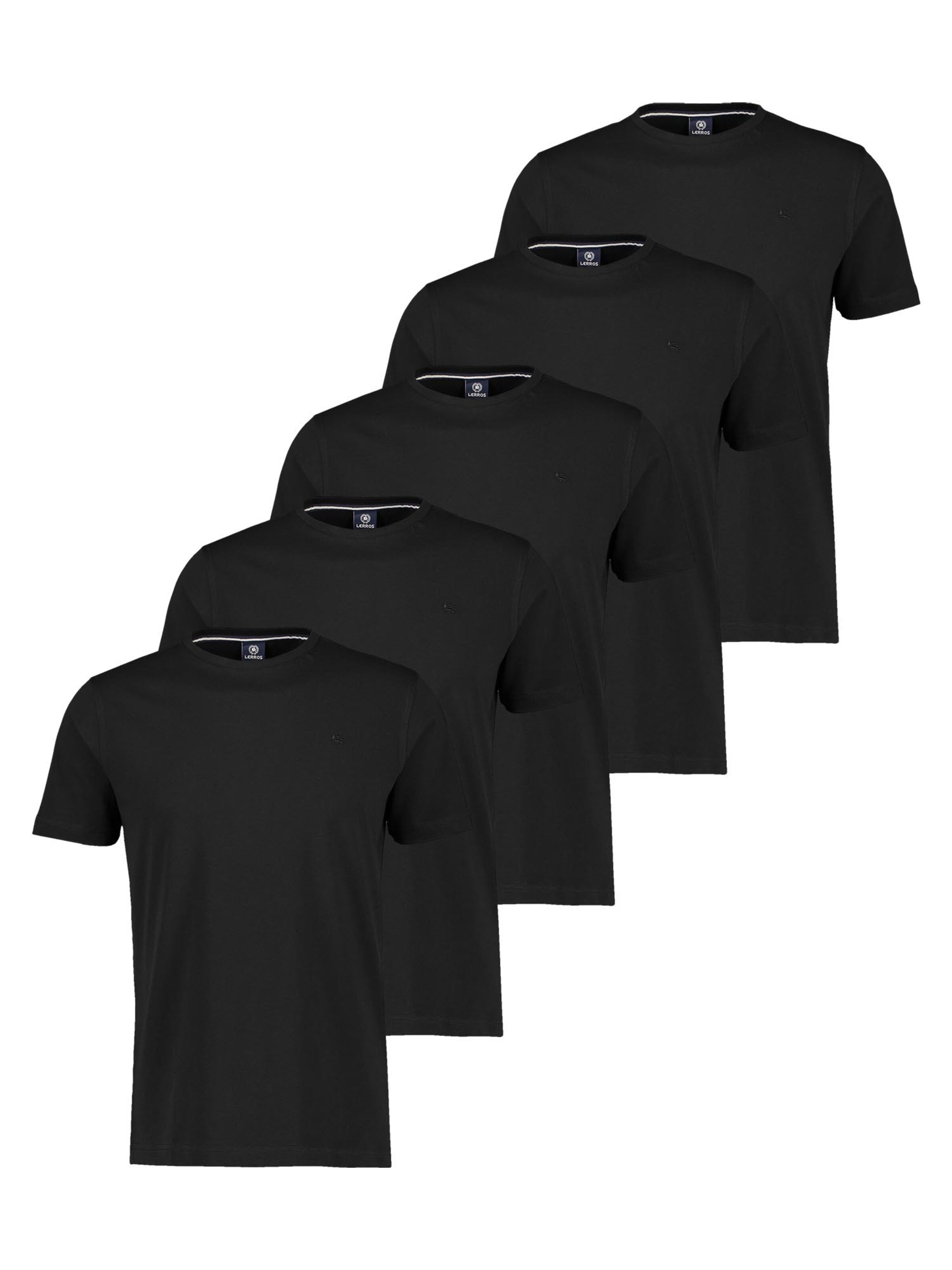 LERROS Shirt 'Basic'‌‌‌‌‌ in Schwarz: Vorderseite