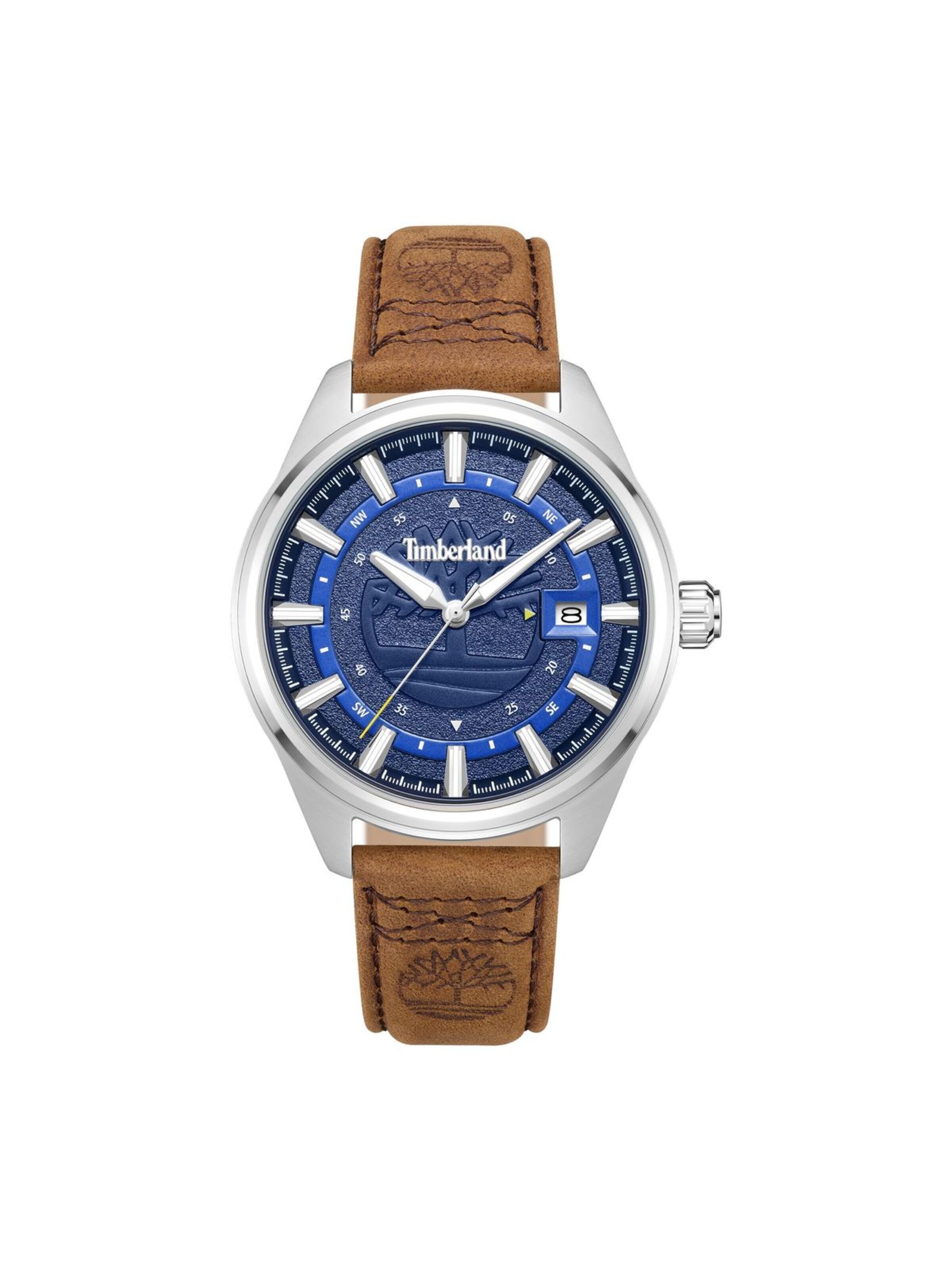 TIMBERLAND Analoog horloge 'Date watch Small Northbridge' in Bruin: voorkant