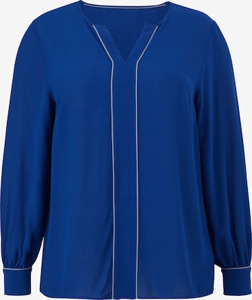 TRIANGLE Blouse in Blauw: voorkant