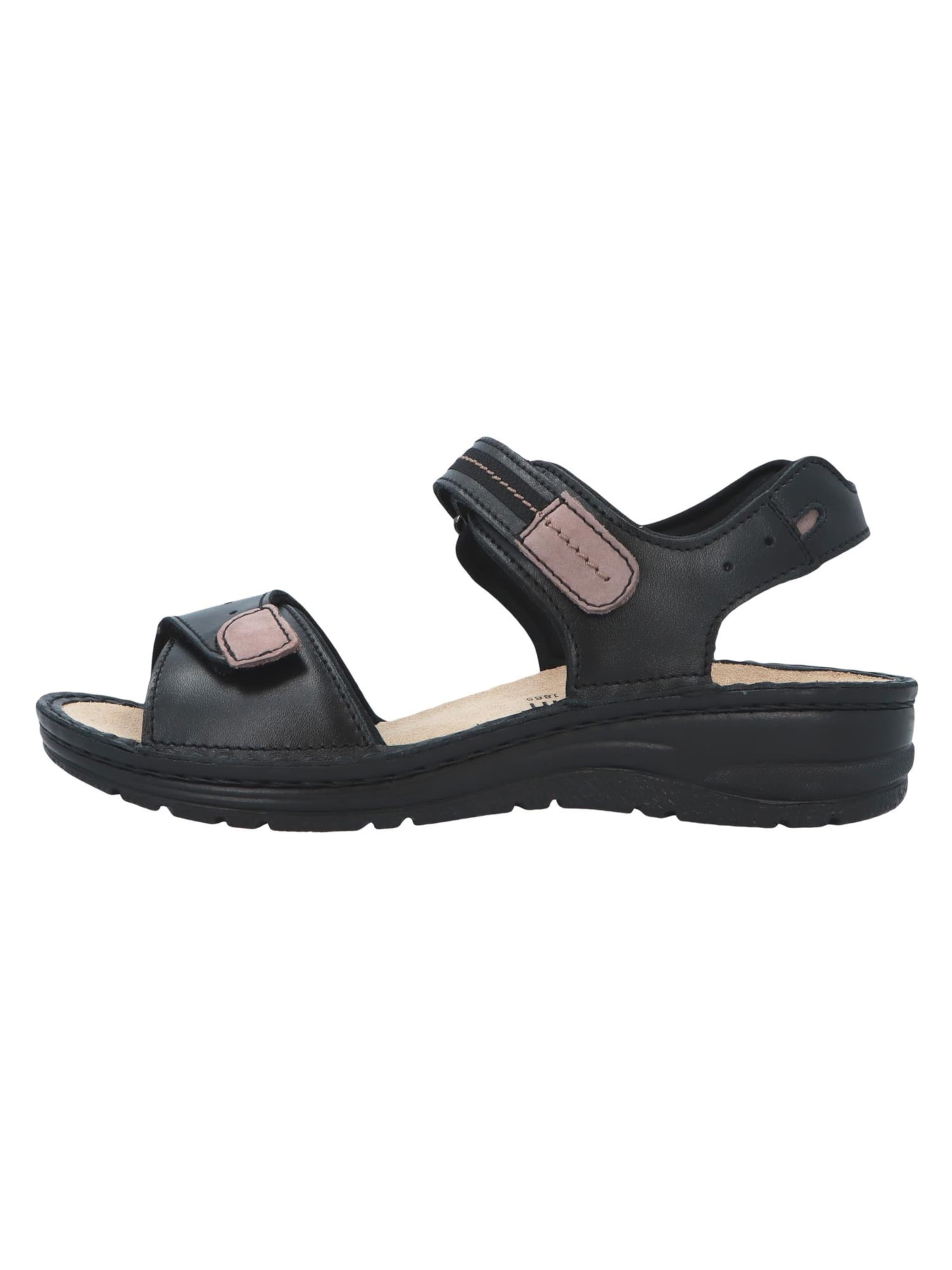 BERKEMANN Sandals 'Leni' in Black: front