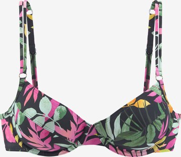 T-shirt Top per bikini di VIVANCE in nero: frontale