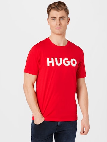 T-Shirt 'Dulivio' HUGO en rouge : devant