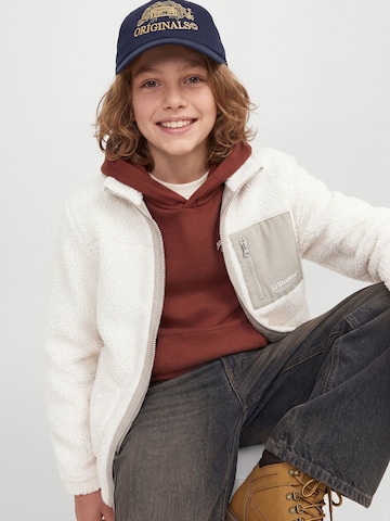Jack & Jones Junior Fleecejakke i hvid