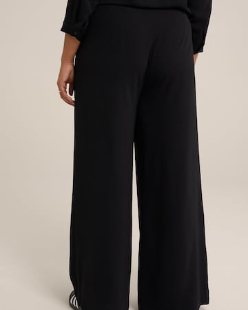 WE Fashion Wide leg Trousers in Black