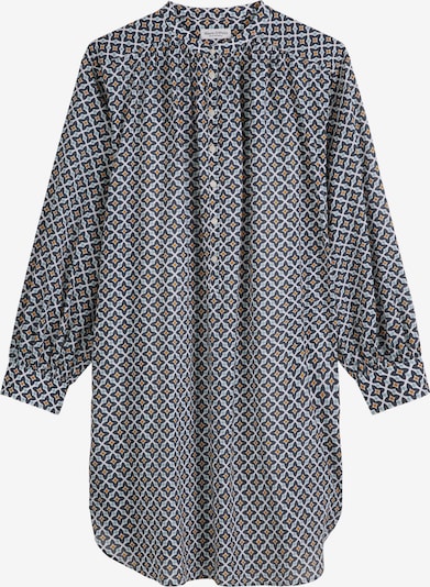 Marc O'Polo Blūžkleita, krāsa - tumši zils / debeszils / oranžs / balts, Preces skats