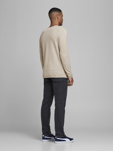 JACK & JONES Regular fit Πουλόβερ 'Hill' σε μπεζ