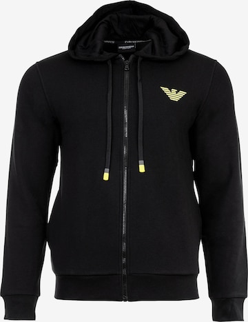 Giacca di felpa di Emporio Armani in nero: frontale