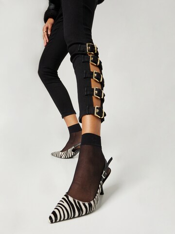 Hoermanseder Skinny Jeans 'Fleur' in Schwarz