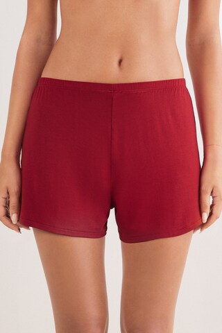 INTIMISSIMI Pajama Pants 'Pretty Flowers' in Red: front