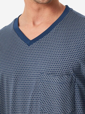SCHIESSER Pyjama lang 'Comfort Essentials'‌‌ in Blau
