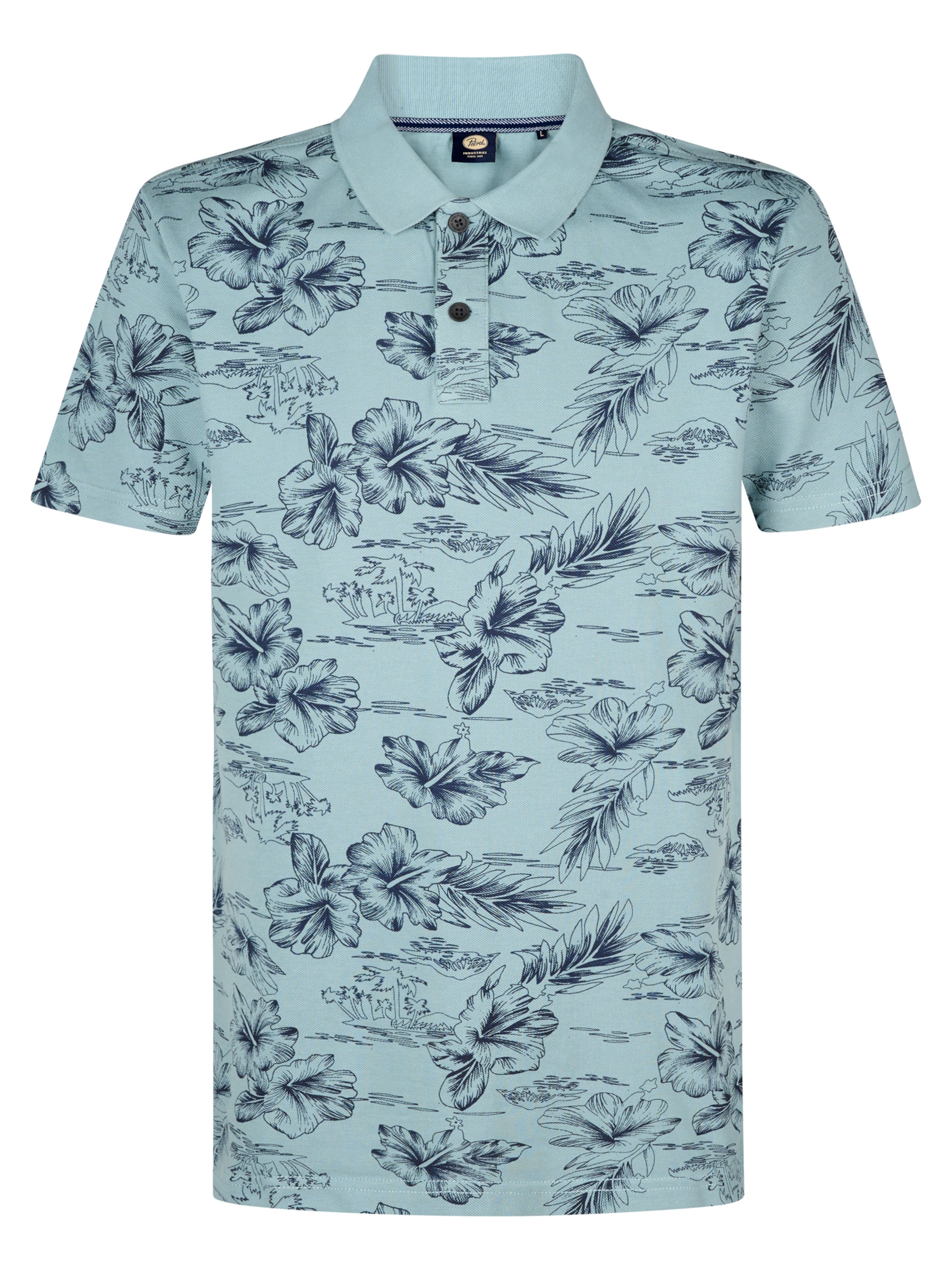 Petrol Industries Poloshirt 'Shellway' in Blau: Vorderseite