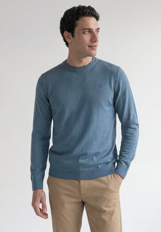 Street One MEN Pullover in Blau: Vorderseite
