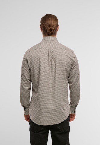 FYNCH-HATTON Regular fit Srajca 'Vichy Check' | rjava barva