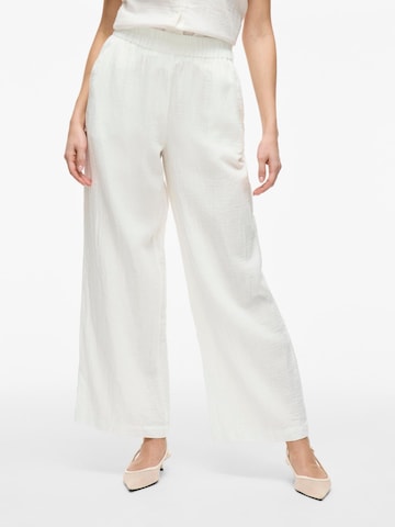 VILA Wide leg Broek 'VILania' in Wit: voorkant