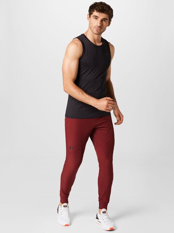 UNDER ARMOUR Regular Sports trousers 'UNSTOPPABLE' in Red