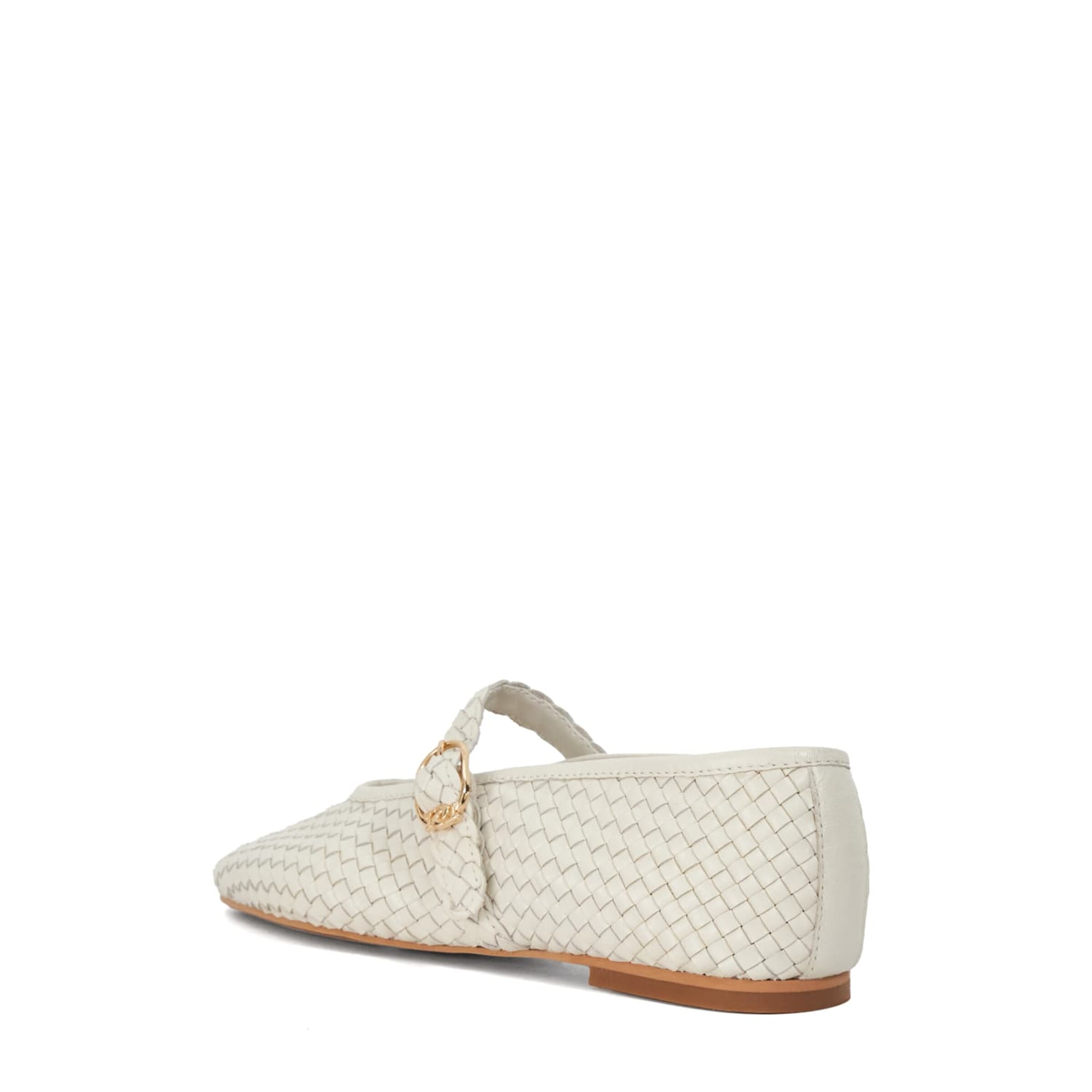 Dune LONDON Ballerina met riempjes in Beige
