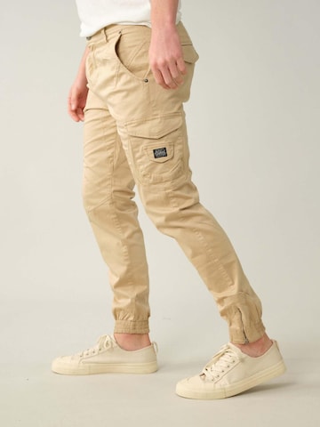 Deeluxe Tapered Cargobroek 'Garden' in Beige