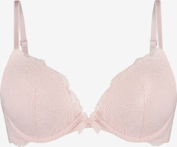 Hunkemöller Push-up Bra 'Teddy' in Pink: front