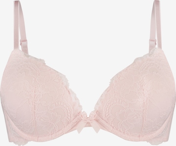 Hunkemöller Push-up BH 'Teddy' in Pink: predná strana