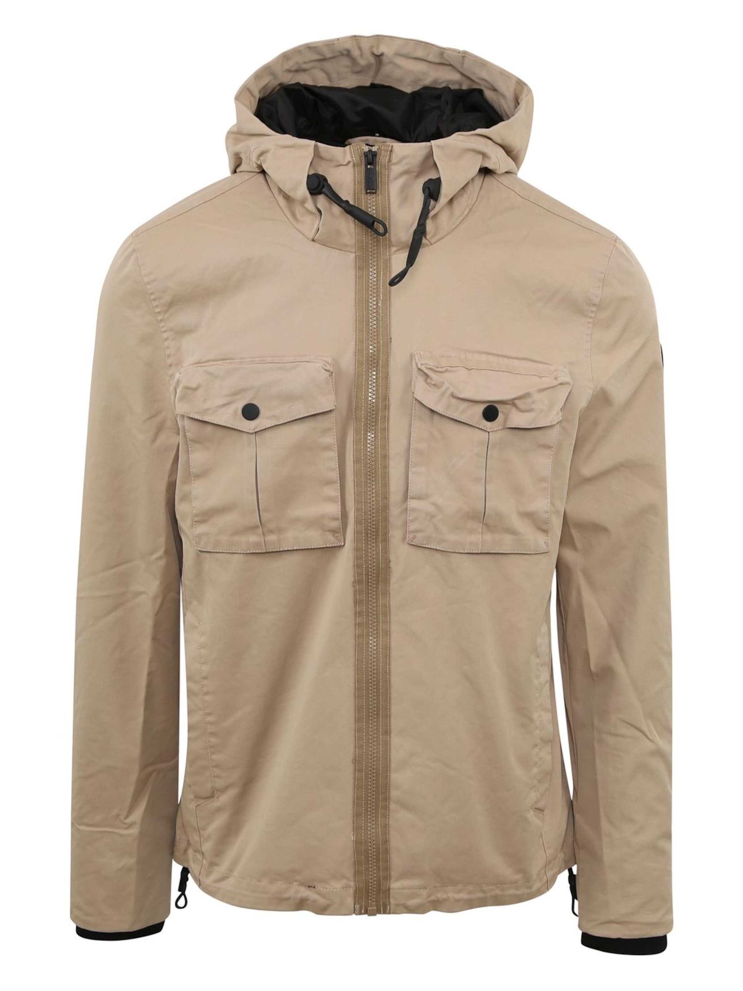 No Excess Winterjas in Beige: voorkant