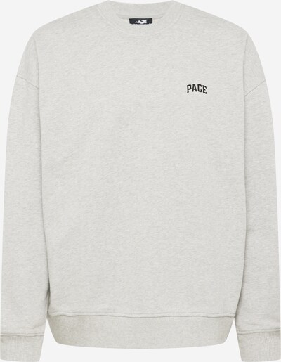 Pacemaker Sweatshirt 'Casper' - (GOTS) in graumeliert / schwarz, Produktansicht