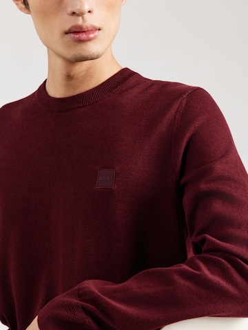 BOSS Sweater 'Kanovano' in Red