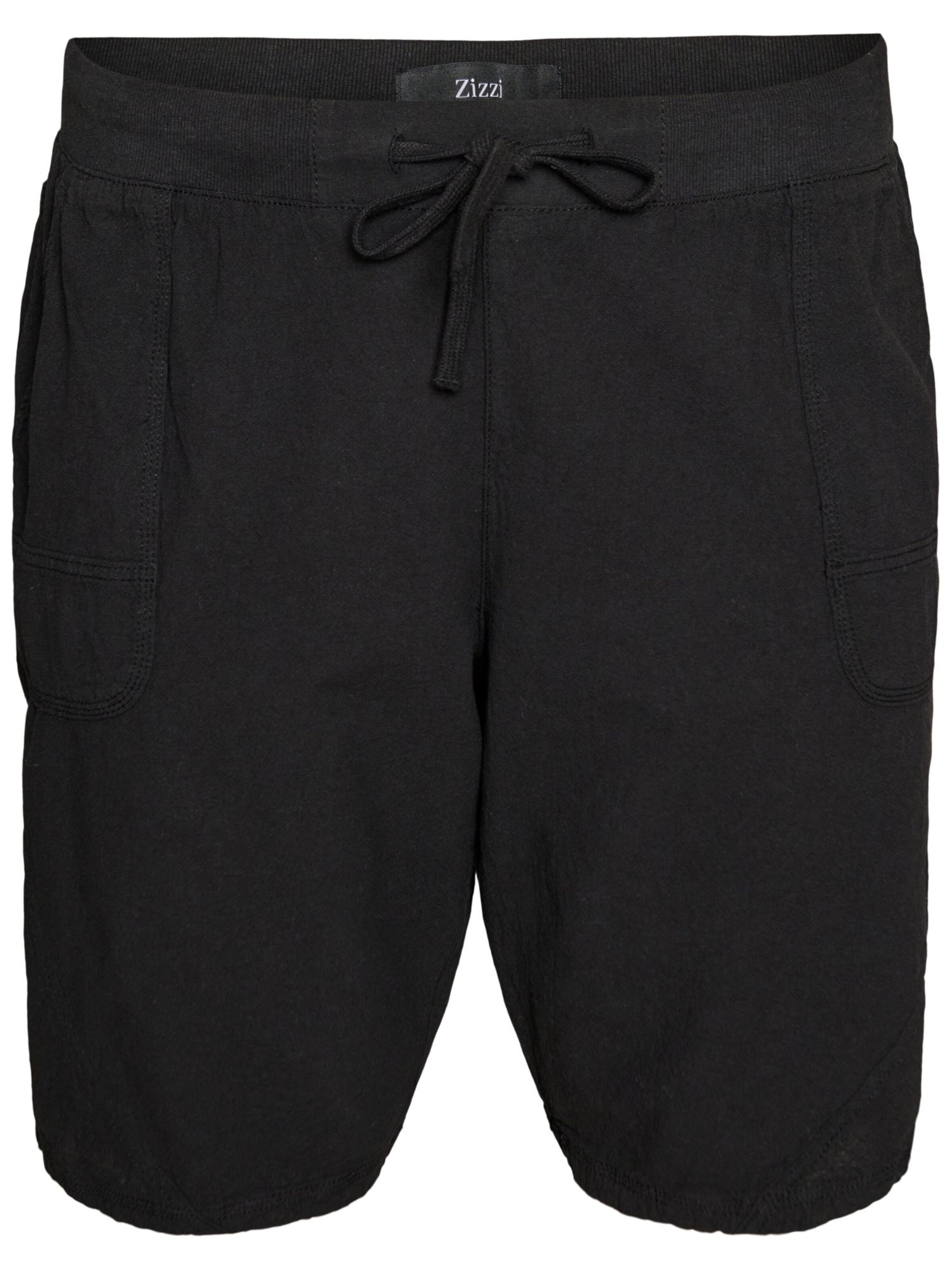 Loosefit Pantalon 'Jeasy' Zizzi en noir : devant