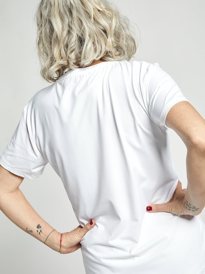 SPORTKIND T-shirt fonctionnel 'Loose Fit Short Sleeve Shirt' en XS en blanc, Vue avec produit