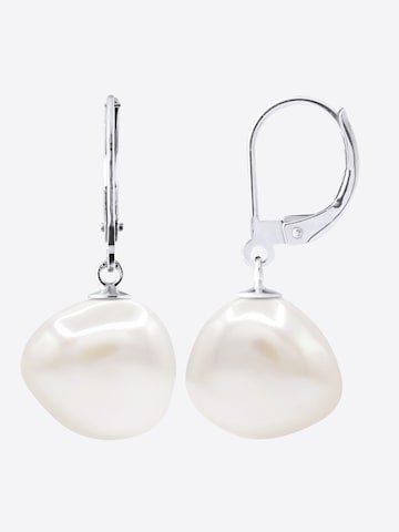 Ateliers Saint Germain Oorbellen 'Rive Droite' in Wit: voorkant