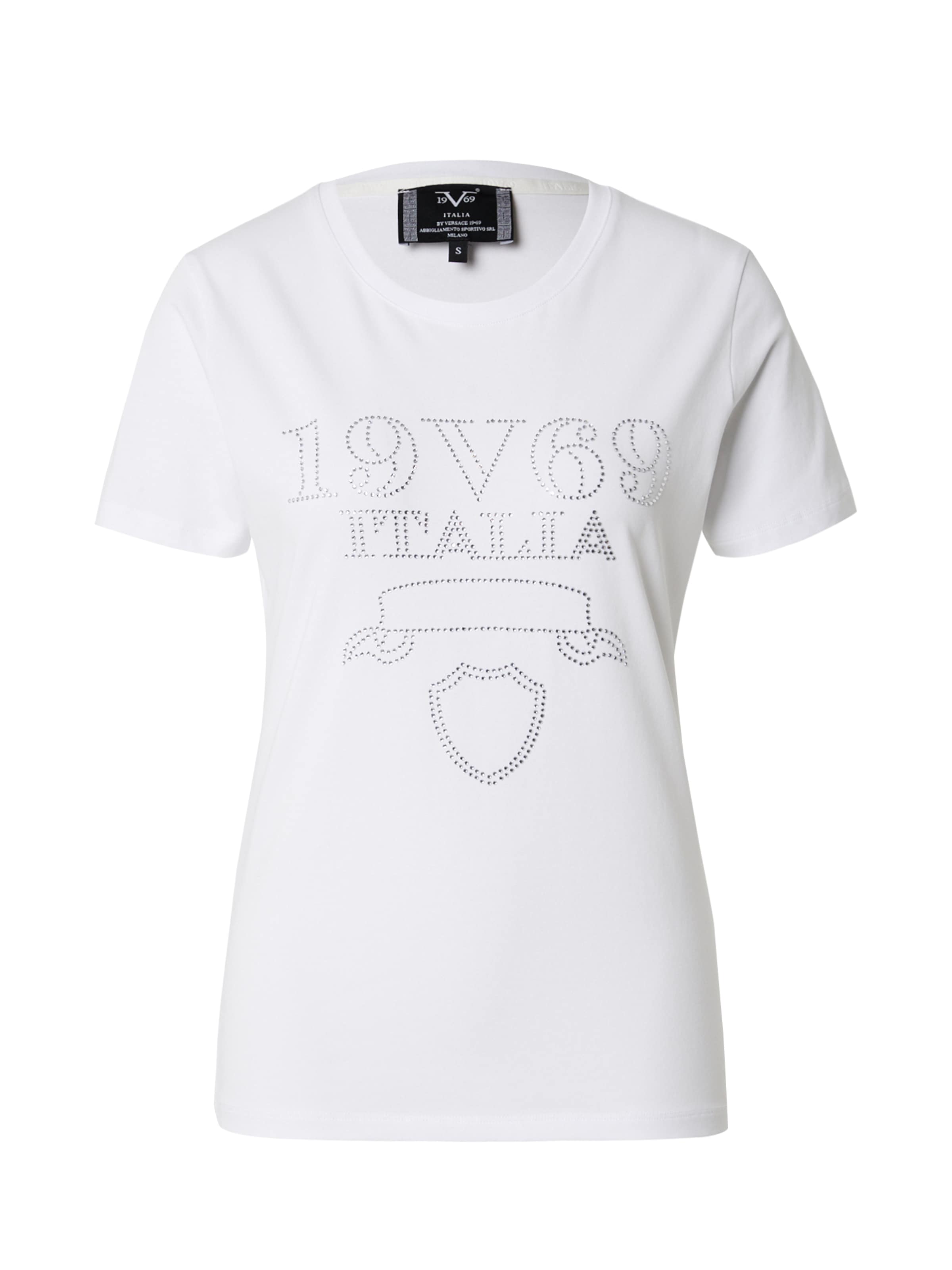 Maglietta 'Bella' di 19V69 ITALIA in bianco: frontale
