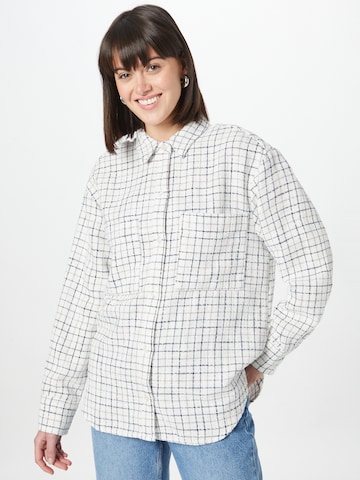 Abercrombie & Fitch Overshirt in Weiß: predná strana