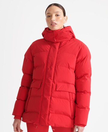 Superdry Athletic Jacket in Red: front
