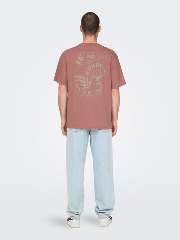 Tricou 'MACE' de la Only & Sons pe roz
