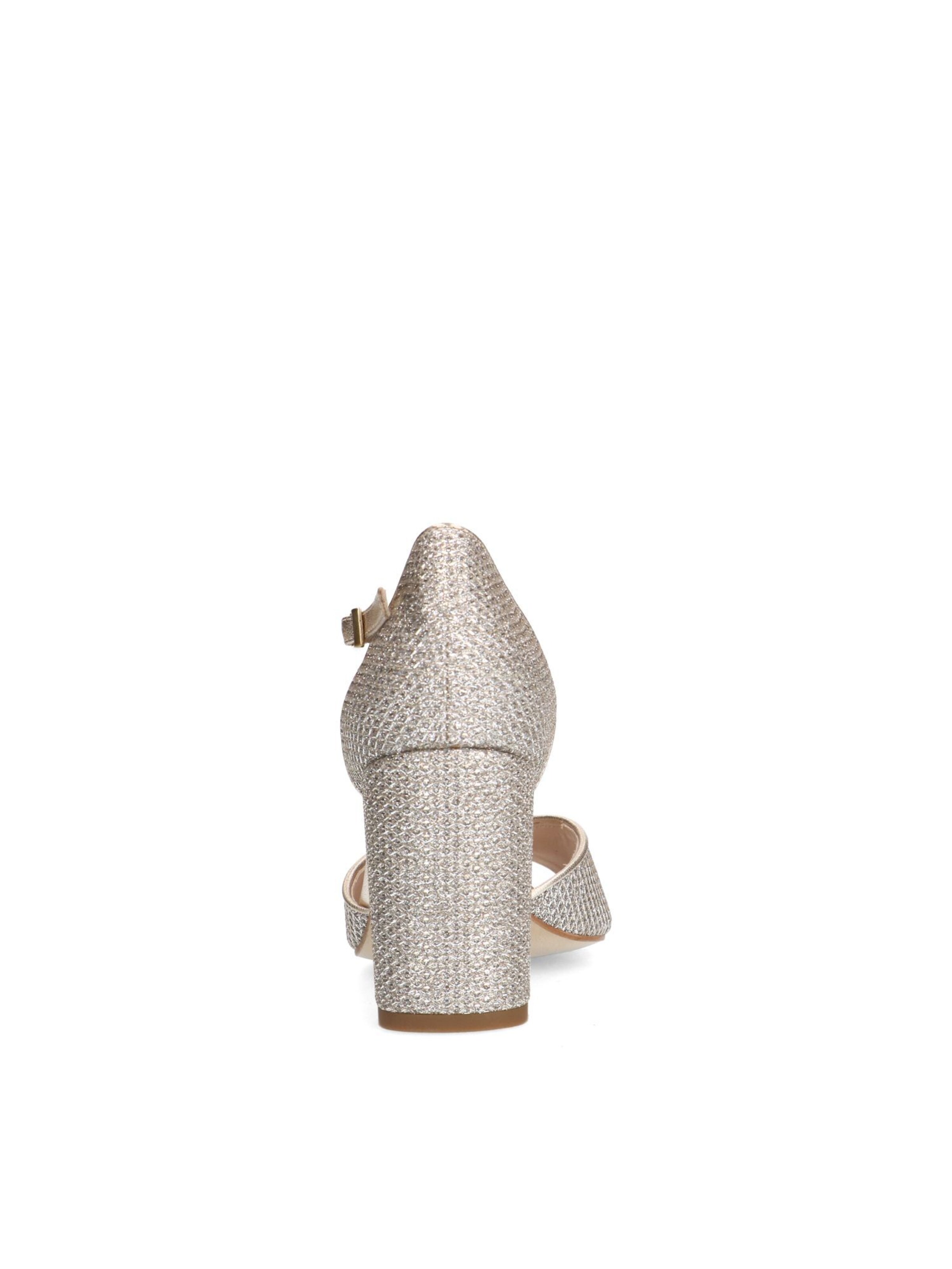 MANFIELD Strap Sandals in Gold