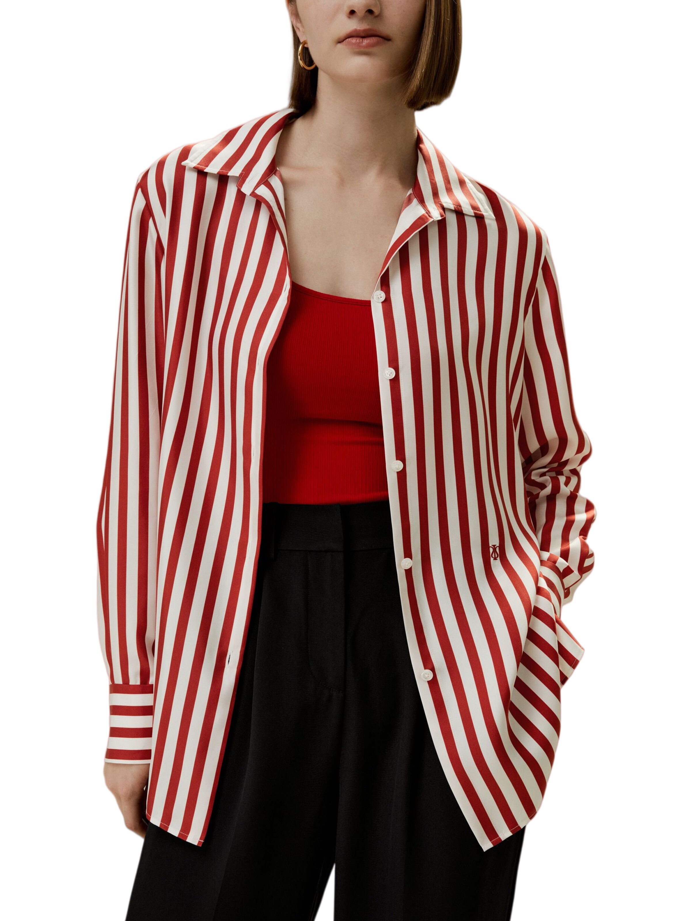 Camicia da donna di Lilysilk in rosso: frontale