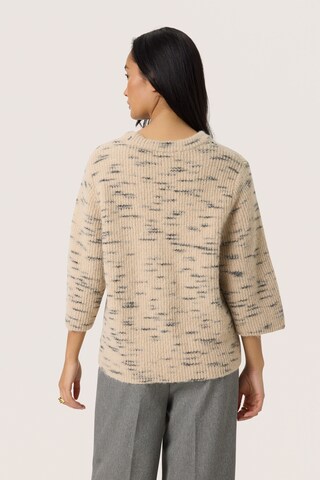 SOAKED IN LUXURY Pullover 'Liora' i beige