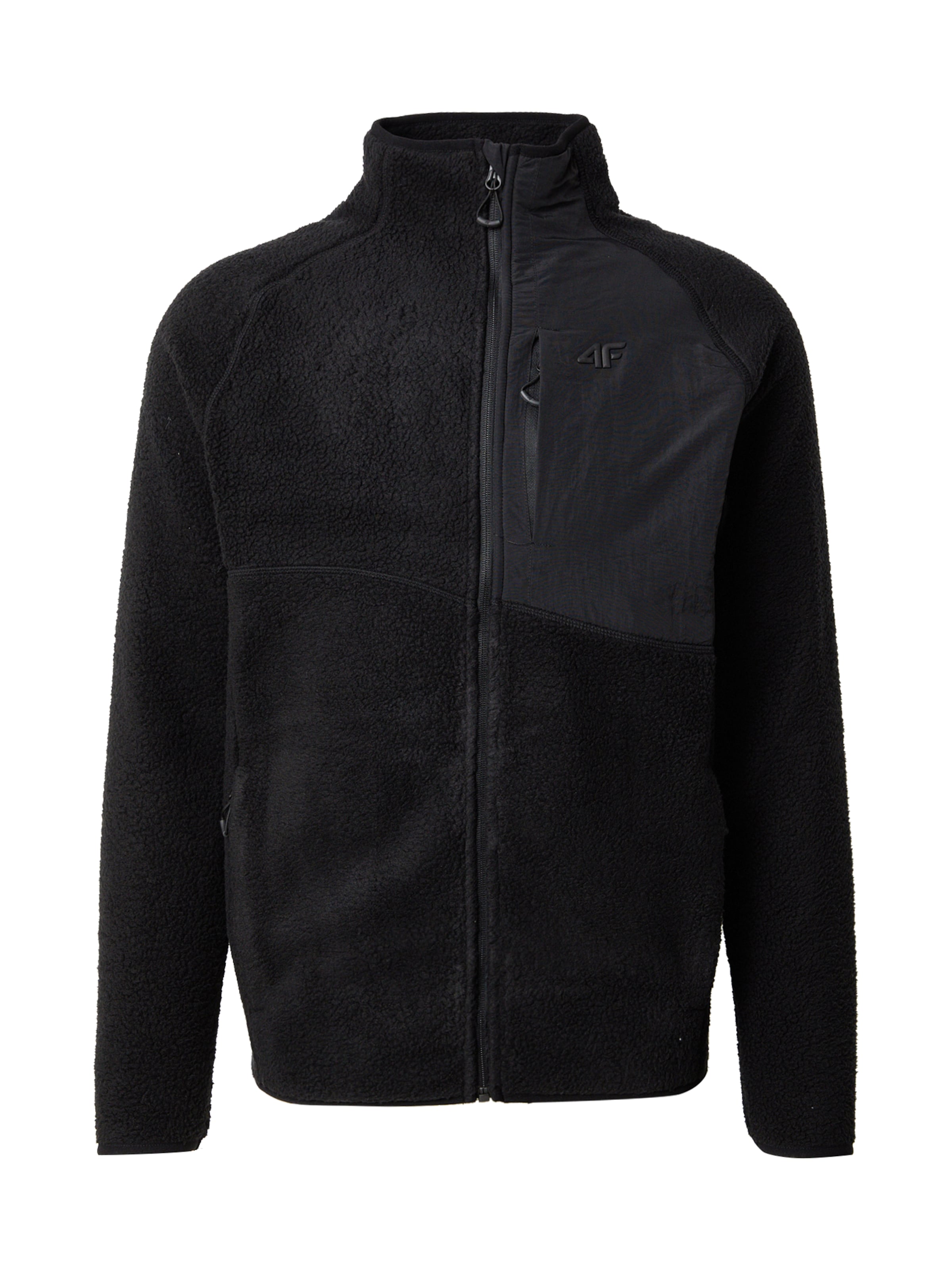 Jachetă  fleece funcțională de la 4F pe negru: față