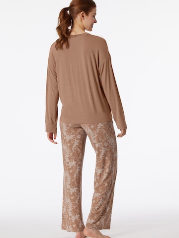 SCHIESSER Pajama ' Selected Premium ' in Beige