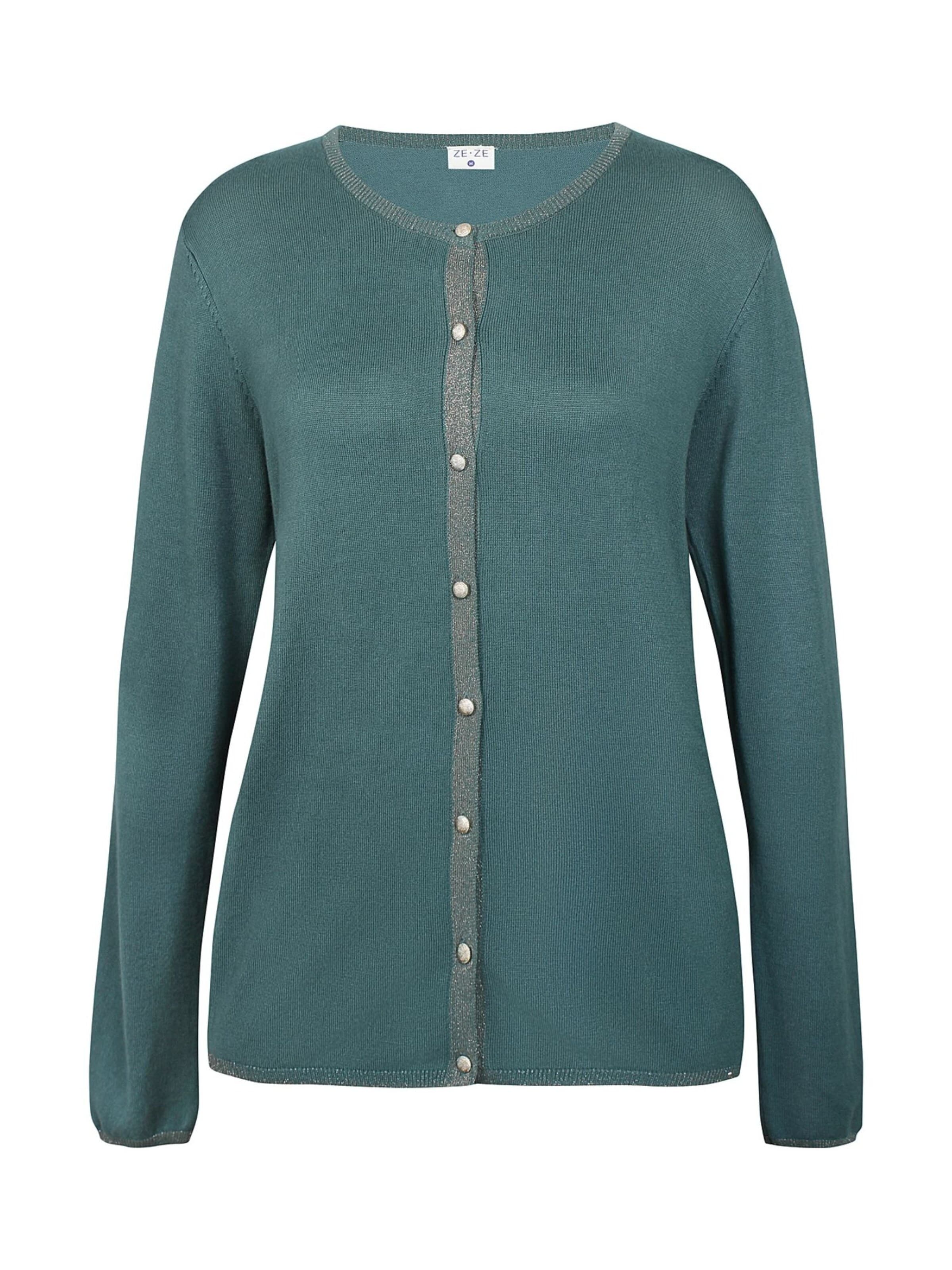 Cardigan 'Hanna 252' ze-ze en vert : devant