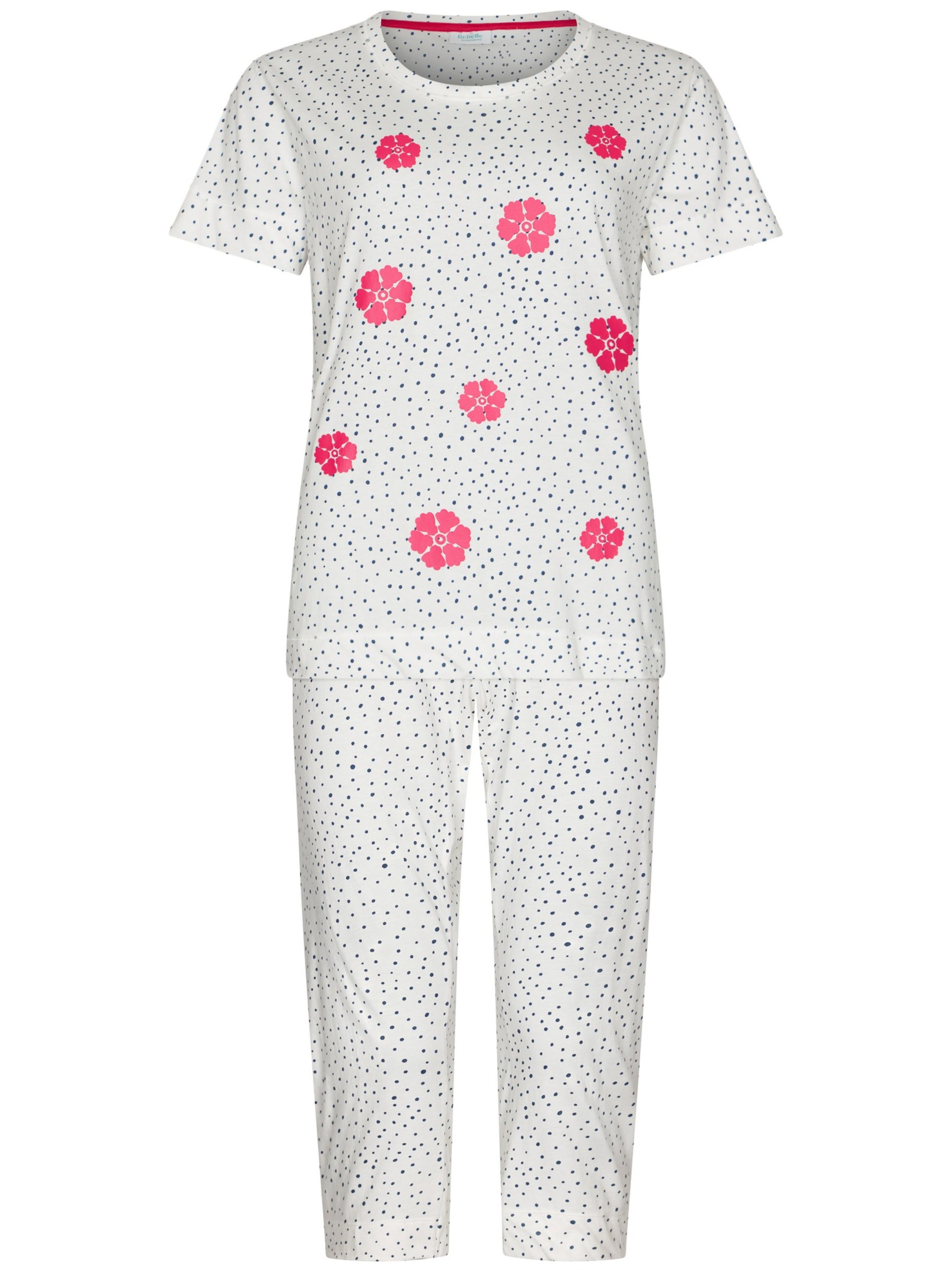 Rebelle Pyjama‌‌‌‌‌‌‌‌‌ in Weiß: Vorderseite