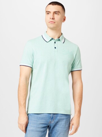 Tricou de la CAMP DAVID pe verde: față