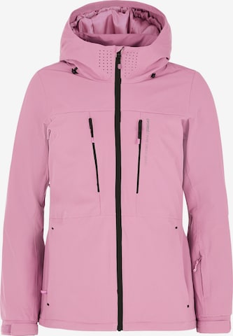 PROTEST Athletic Jacket 'PRTBEVERLY' in Pink: front
