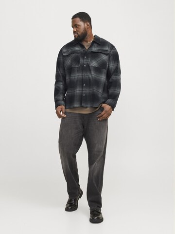 Jack & Jones Plus Regular Fit Hemd in Grau