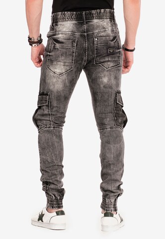 Effilé Jeans cargo CIPO & BAXX en noir