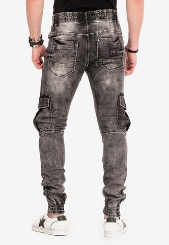 CIPO & BAXX Regular Cargo Jeans 'Slate' in Black