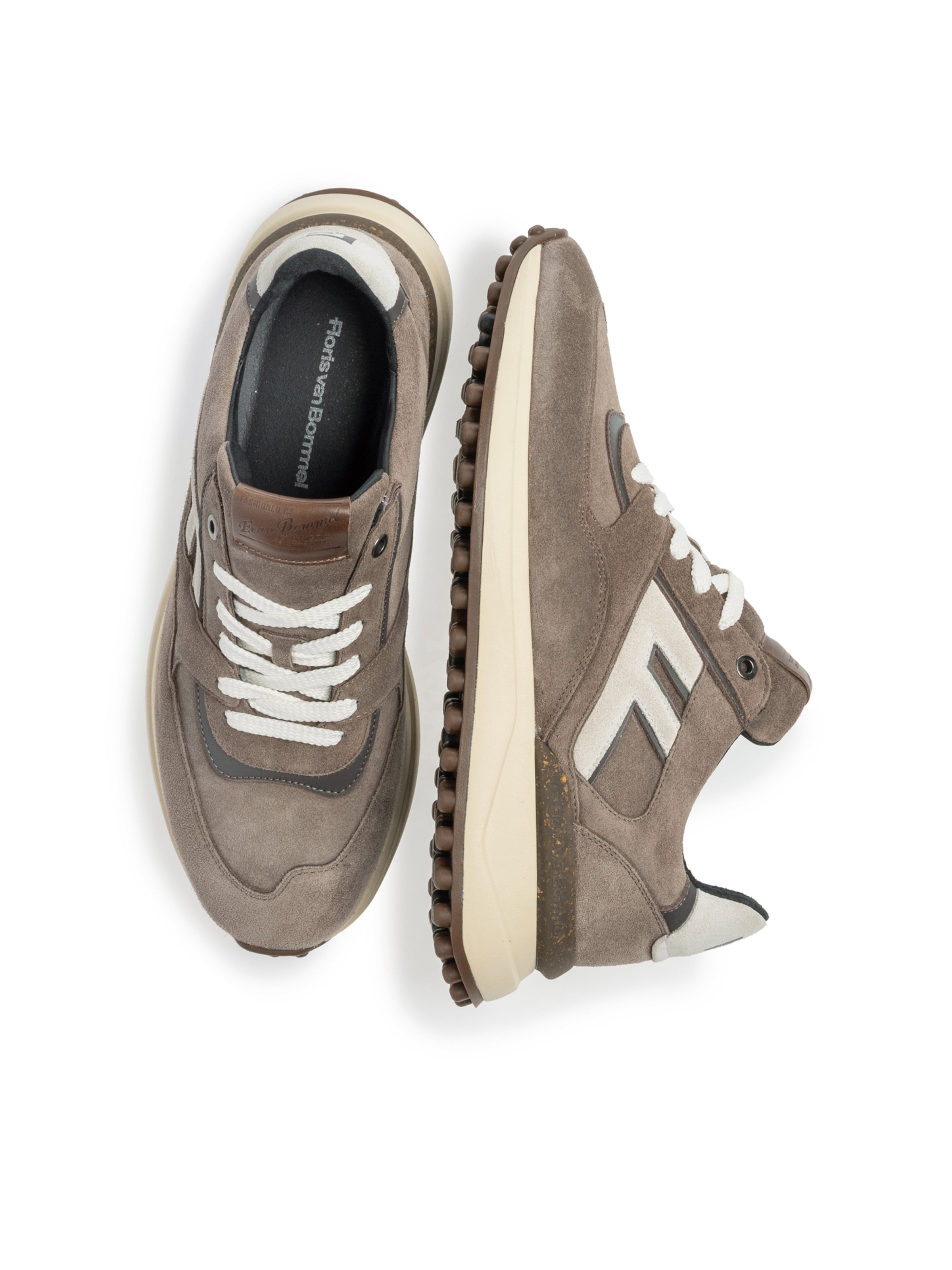 Baskets basses 'Noppi 29' Floris van Bommel en gris