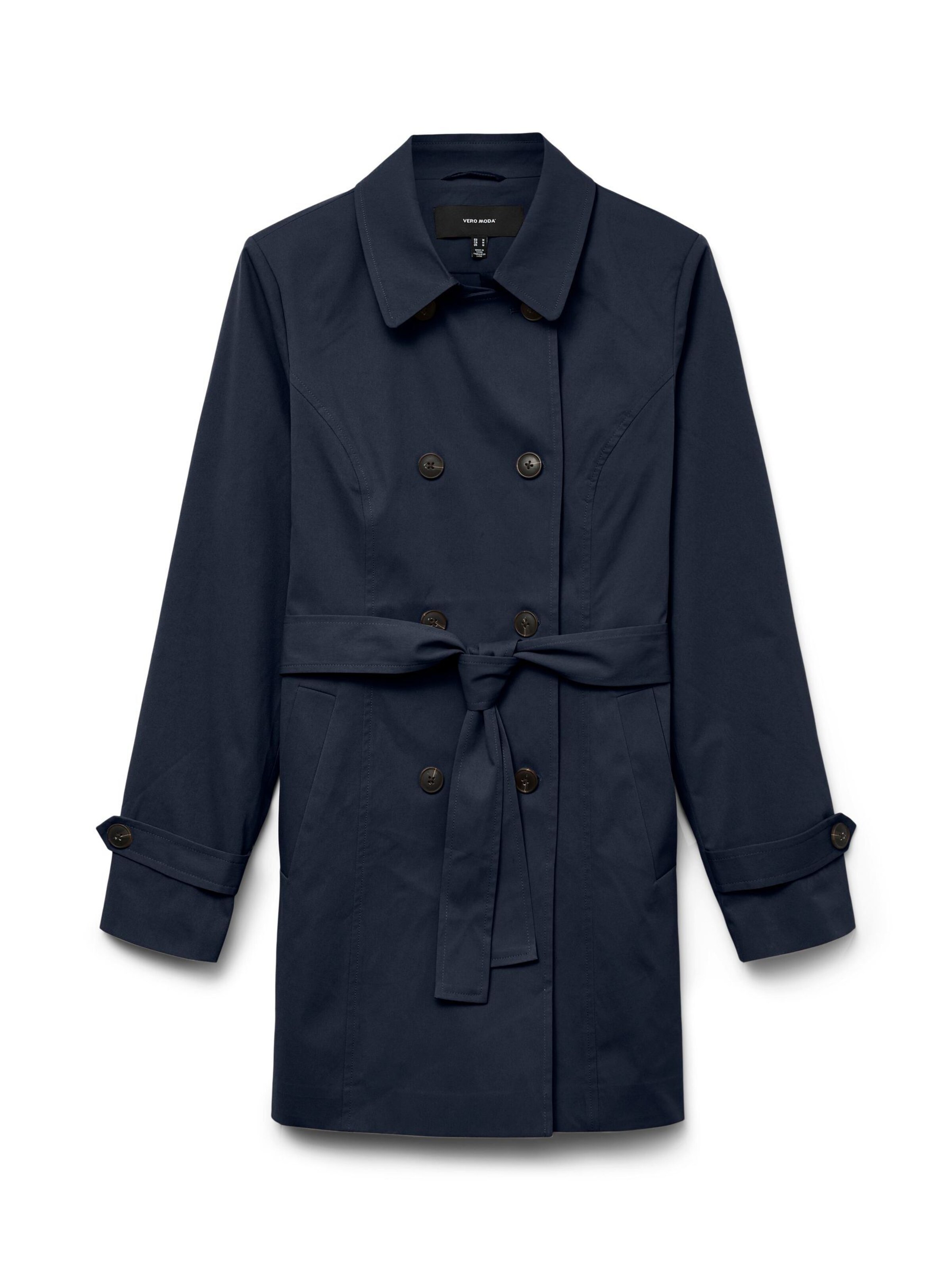 VERO MODA Between-seasons coat 'VMChelsea Olivia' in Blue: front