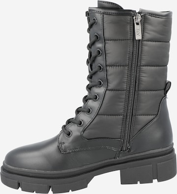 Xti Lace-Up Ankle Boots in Black