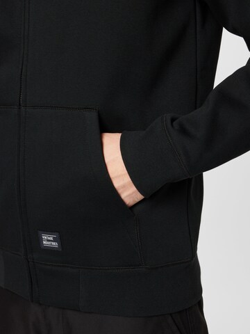 Vintage Industries Zip-Up Hoodie 'Redstone' in Black